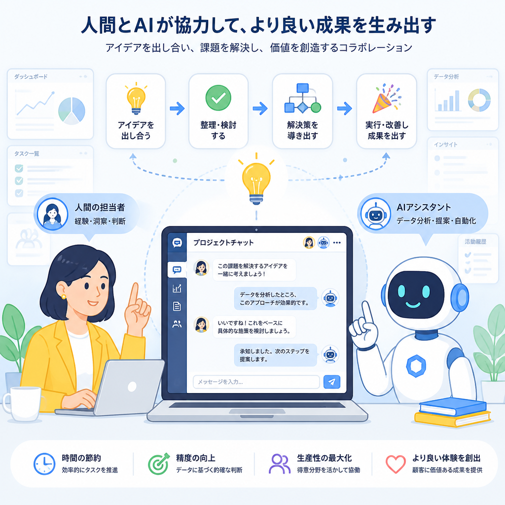 フラットベクター × AIと人間の協働
