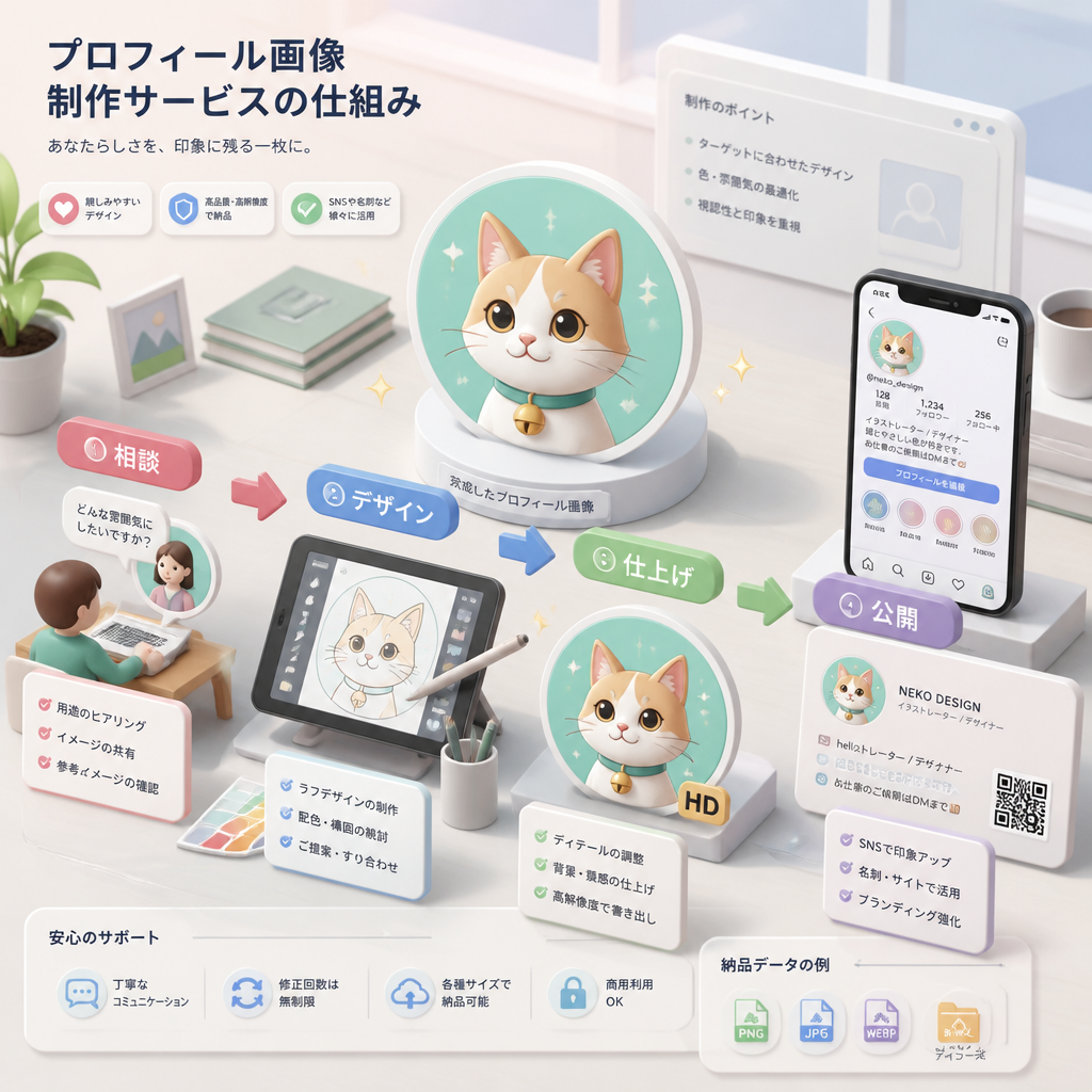 3D図解 × プロフィール画