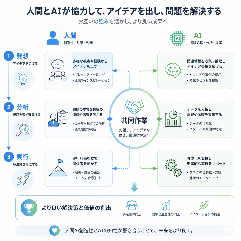 インフォグラフィック × AIと人間の協働