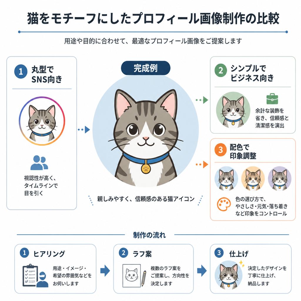 インフォグラフィック × プロフィール画
