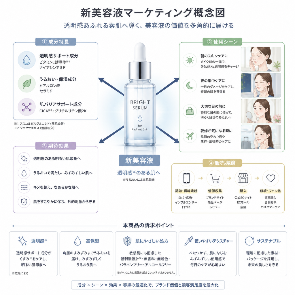 概念図 × 美容液広告