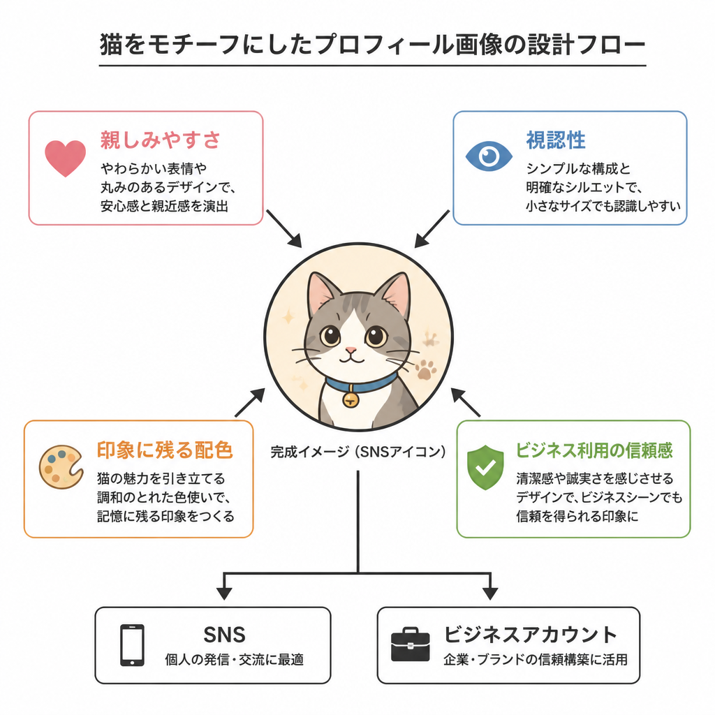 概念図 × プロフィール画