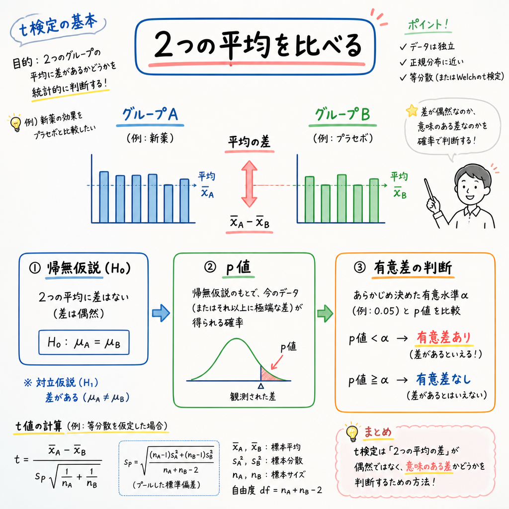 ホワイトボード手描き × 説明図(短)
