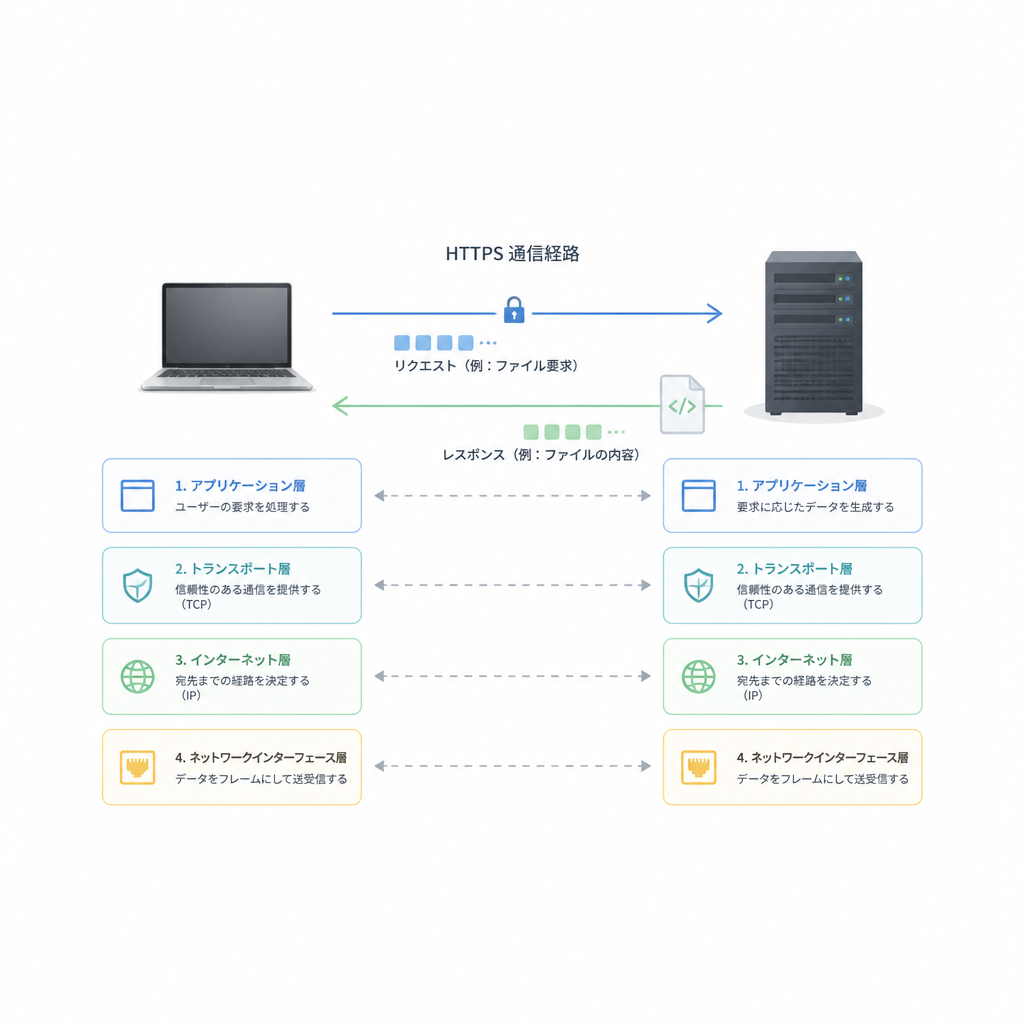 ミニマル余白デザイン × 説明図(長)