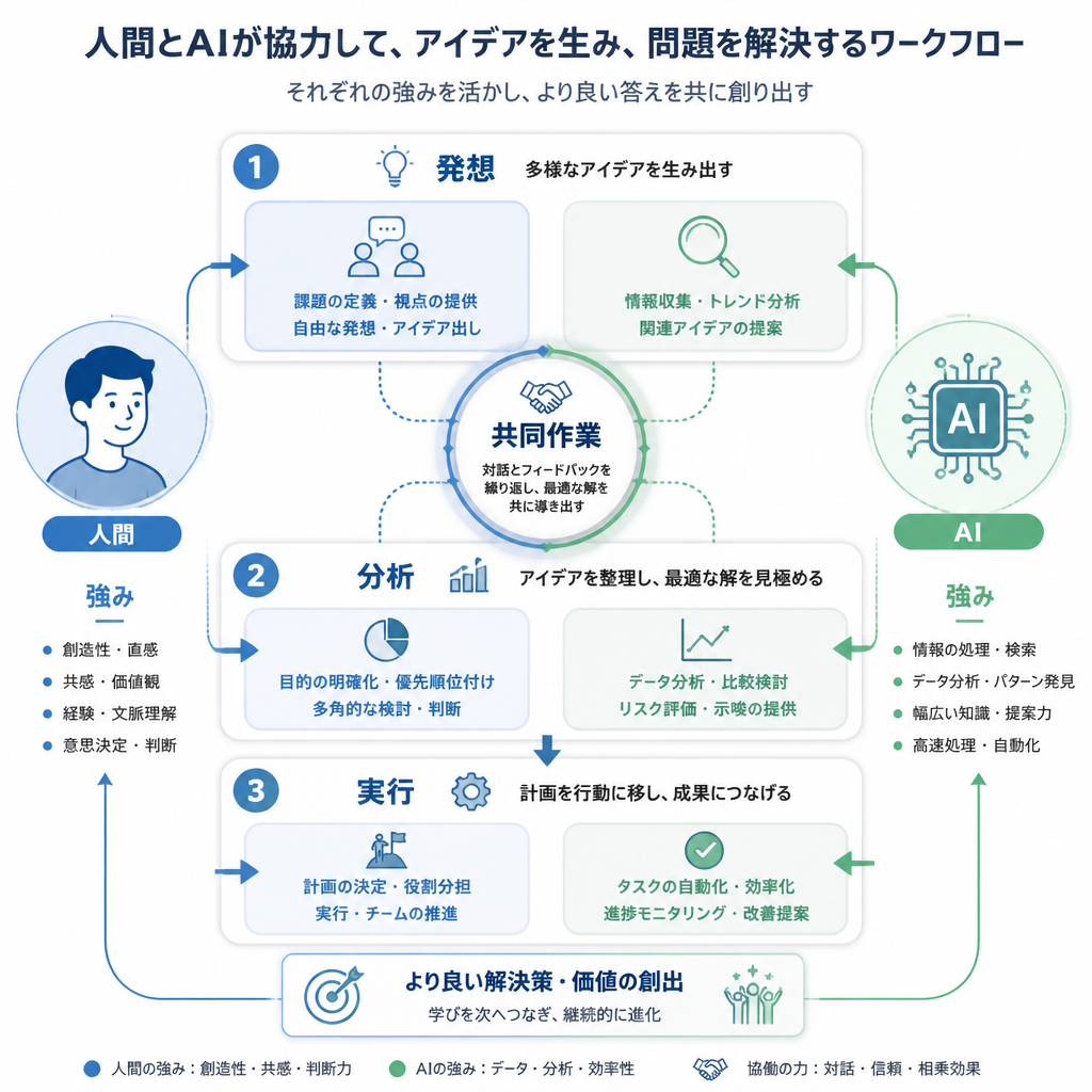 インフォグラフィック × AIと人間の協働