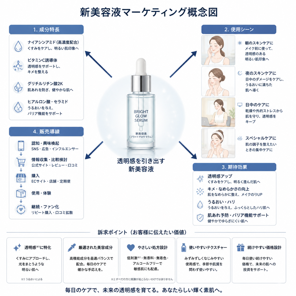 概念図 × 美容液広告
